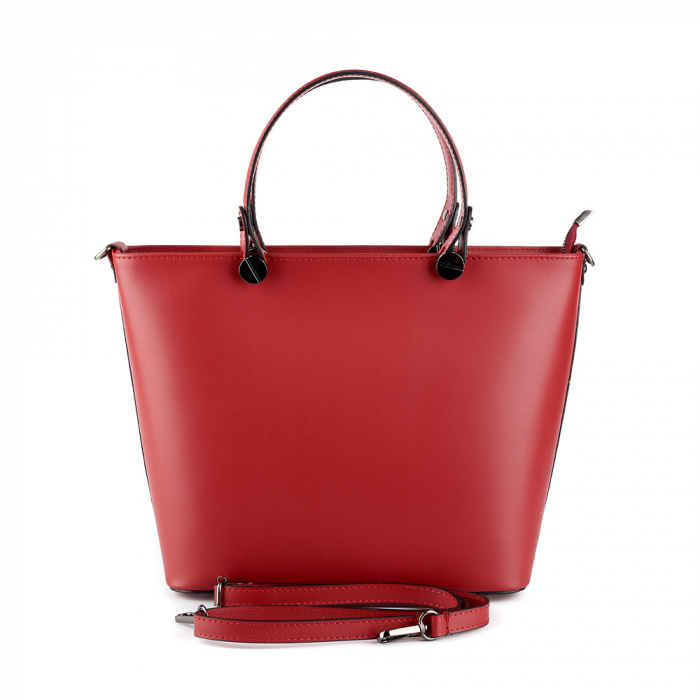 Geantă Azaleea, din piele naturală rosie 8115 [2]
