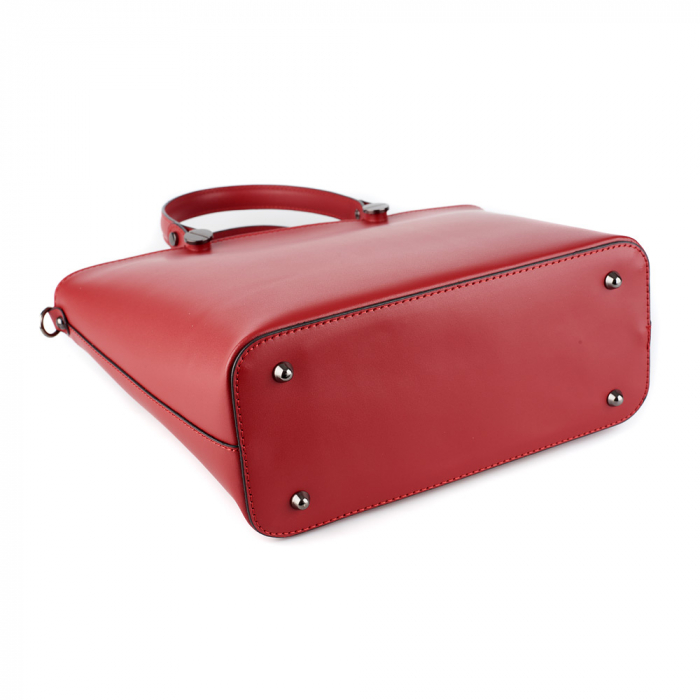 Geantă Azaleea, din piele naturală rosie 8115 [3]