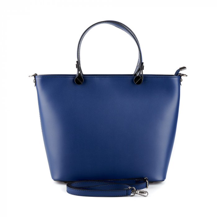 Geantă Azaleea, din piele naturală albastra 8115 [2]