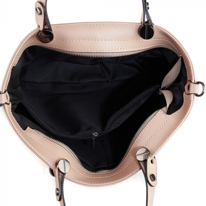 Geantă Azaleea, din piele naturală roz antic 8115 [4]