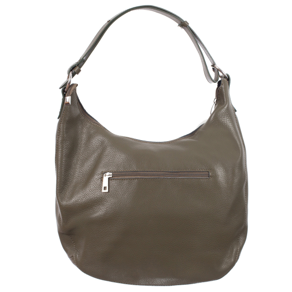 Geantă olive din piele naturală fină 8010 [3]