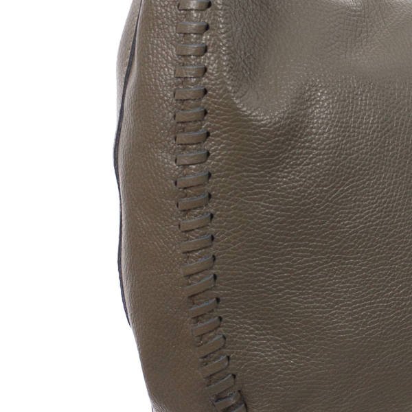 Geantă olive din piele naturală fină 8010 [4]