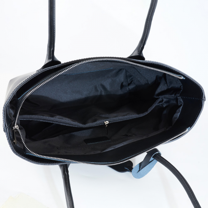 Geantă Beverly, din piele naturală neagra 8090 [4]