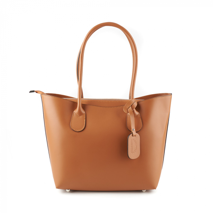 Geantă Beverly, din piele naturală coniac 8090 [2]