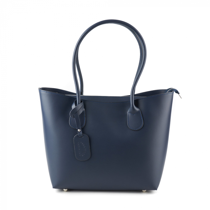 Geantă Beverly, din piele naturală bleumarin 8090 [2]