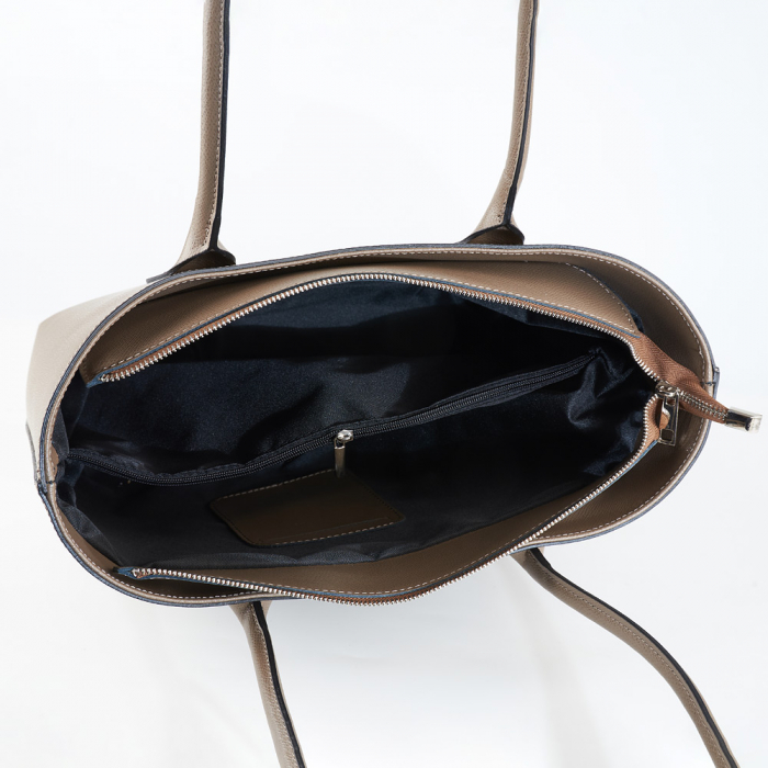 Geantă Beverly, din piele naturală bej 8090 [4]