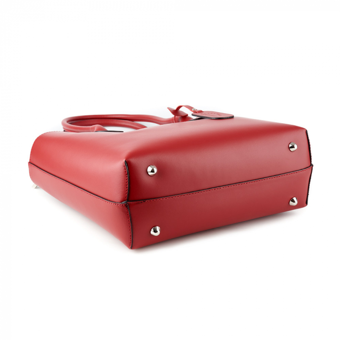 Geantă Beverly, din piele naturală rosie 8090 [3]