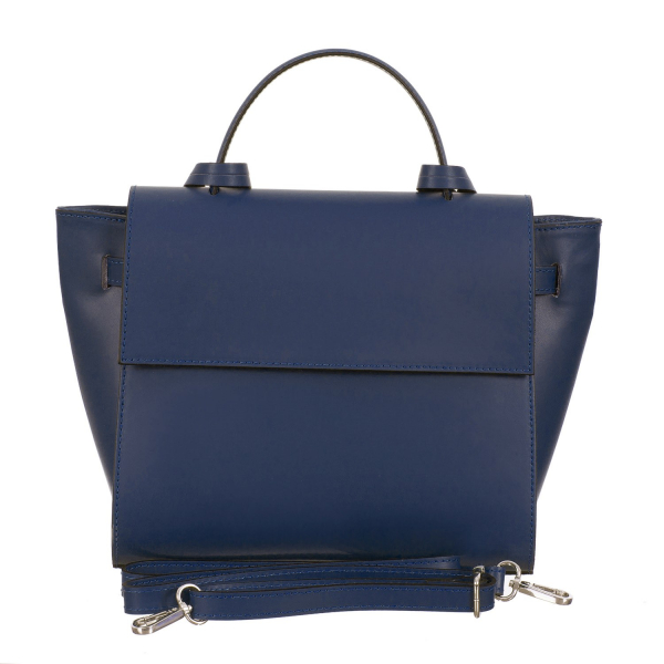 Geantă bleumarin din piele naturală 8023 [4]