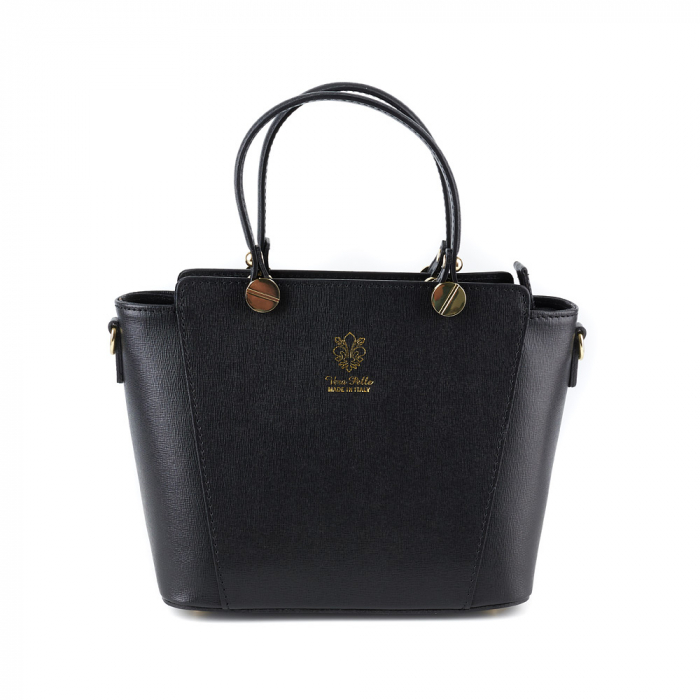 Geantă Yasmine, din piele naturală neagra, 8094 [2]