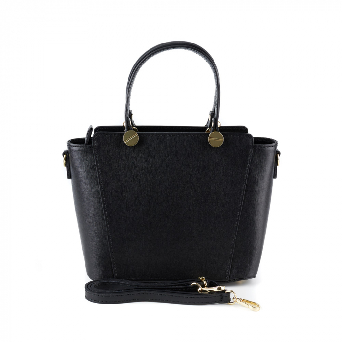 Geantă Yasmine, din piele naturală neagra, 8094 [3]