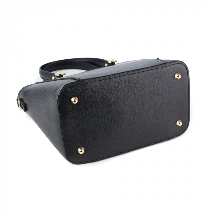 Geantă Yasmine, din piele naturală neagra, 8094 [4]