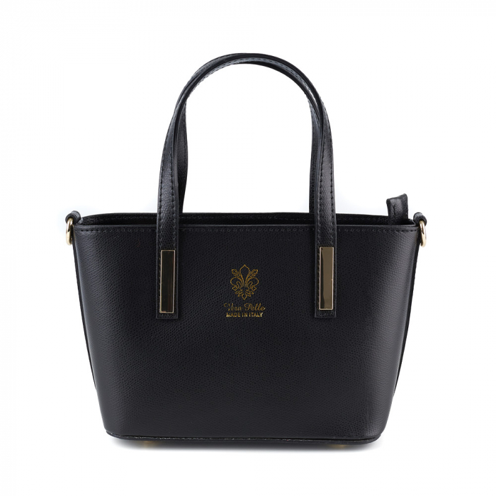 Geantă Brenda, din piele naturală neagra, 8093 [2]