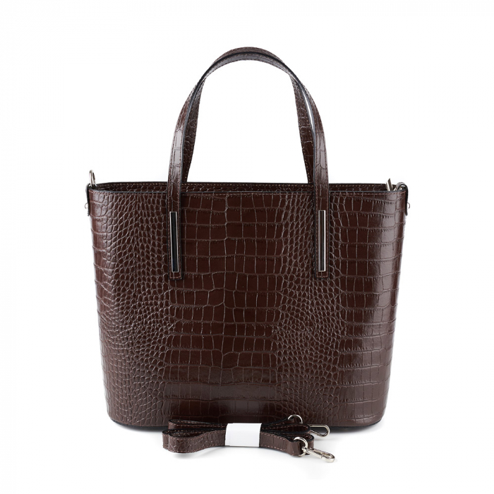 Geantă Brook, din piele naturală maro 8088 [3]