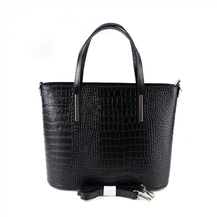 Geantă Brook, din piele naturală neagra 8088 [3]