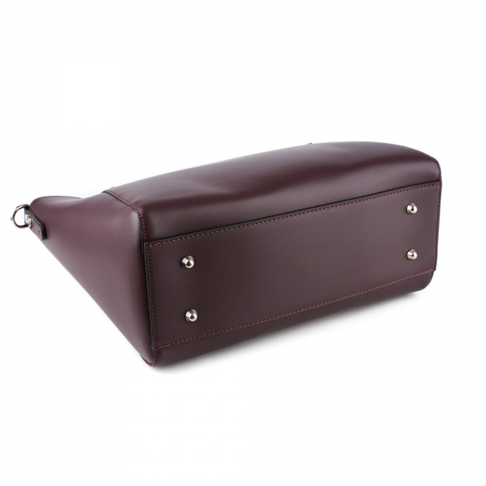 Geantă Carolyn, din piele naturală maro, 8091 [4]