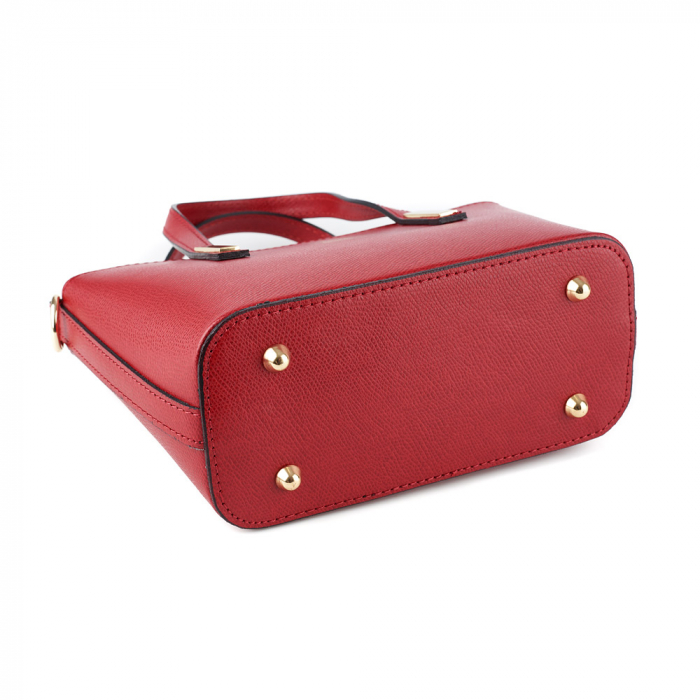 Geantă Brenda, din piele naturală rosie, 8093 [4]