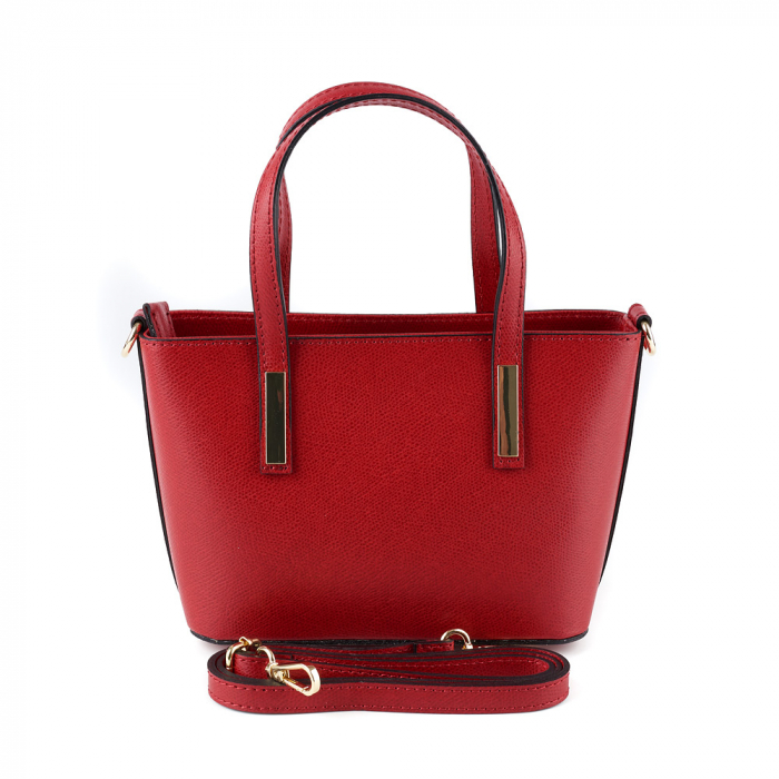 Geantă Brenda, din piele naturală rosie, 8093 [3]