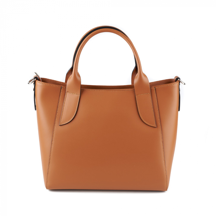 Geantă Carolyn, din piele naturală bej, 8091 [2]