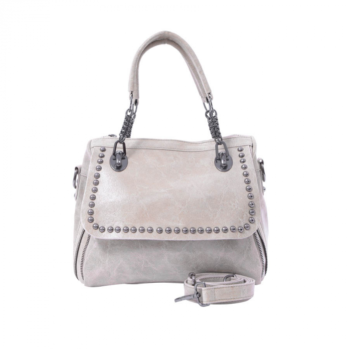 Geantă Celia, din piele naturală bej 8061 [3]