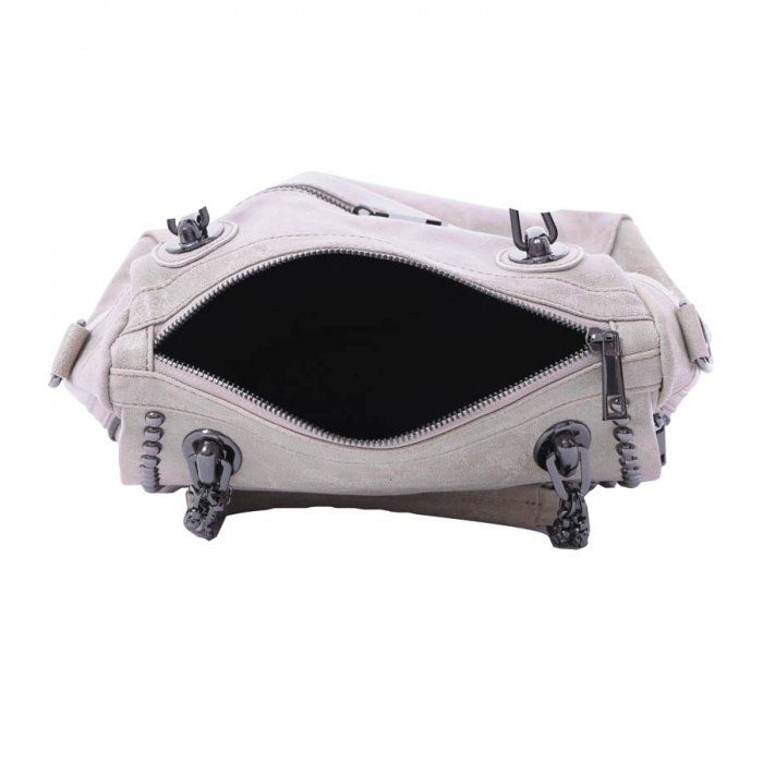 Geantă Celia, din piele naturală bej 8061 [4]