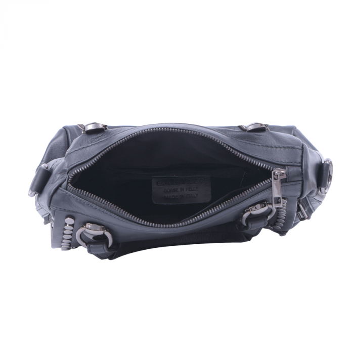 Geantă Celia, din piele naturală neagra 8061 [4]