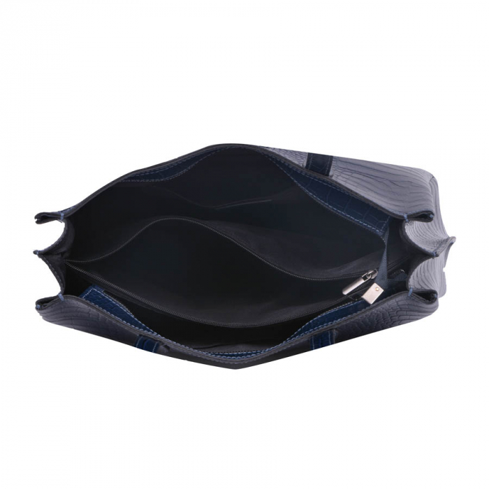 Geantă Cindy, din piele naturală bleumarin, 8071 [4]