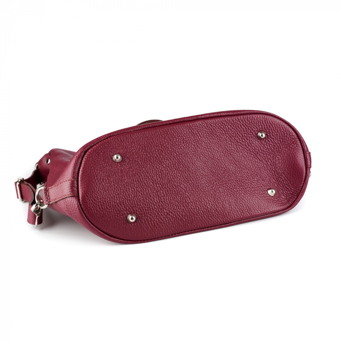 Geantă Claire, tip rucsac bordo din piele naturală moale 8118 [4]
