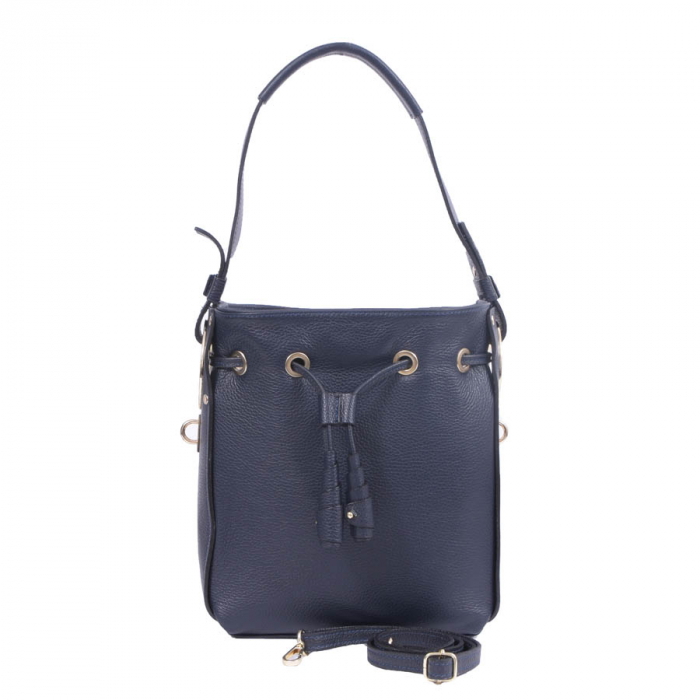 Geantă Daria, din piele naturală albastra 8063 [2]