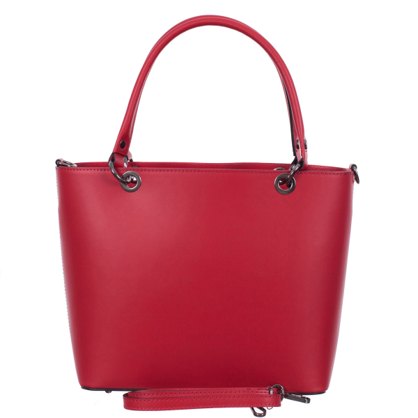 Geantă din piele roșie 8034 [3]