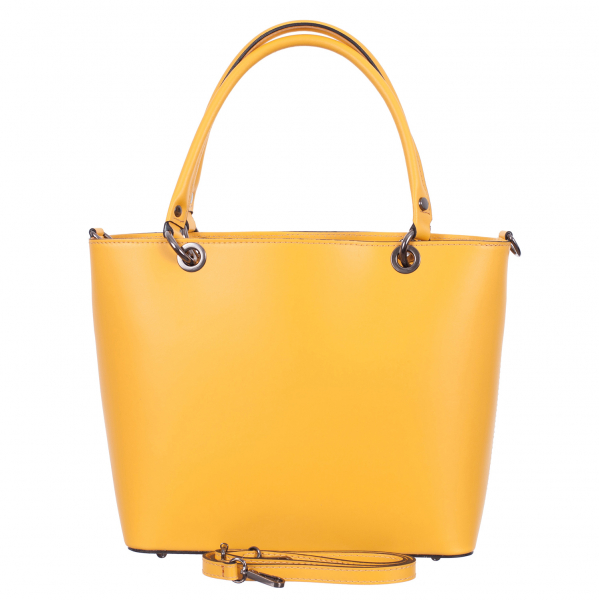 Geantă din piele galbena 8034 [3]