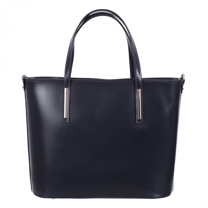 Geantă din piele naturală bleumarin inchis 8012 [3]