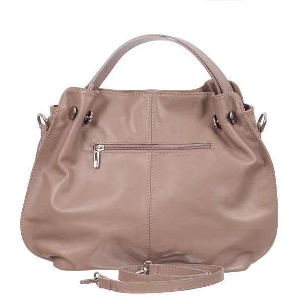 Geantă Carlia, din piele naturală taupe 8009 [3]