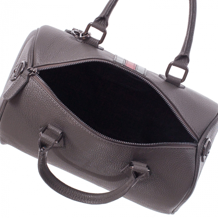 Geantă din piele naturală gri 8029 [4]