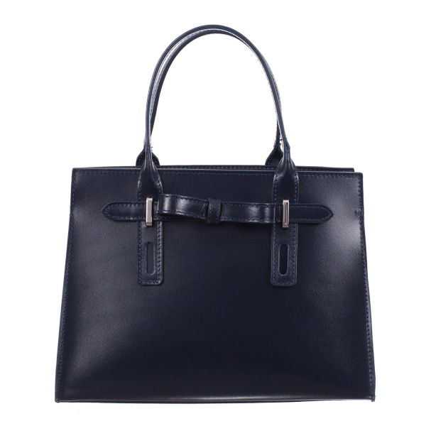 Geantă din piele naturală gri închis 8030 [2]