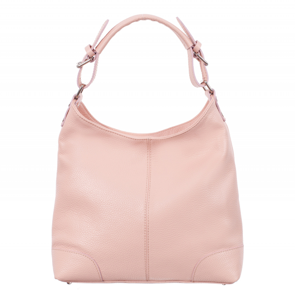 Geantă din piele naturală roz pal 8022 [2]