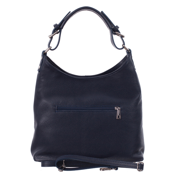 Geantă din piele naturală bleumarin 8022 [3]