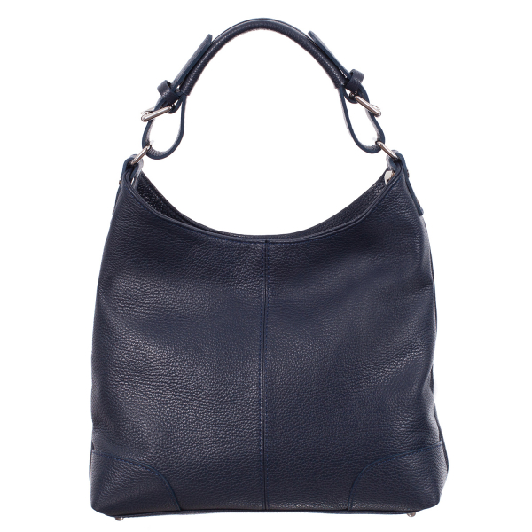 Geantă din piele naturală bleumarin 8022 [2]