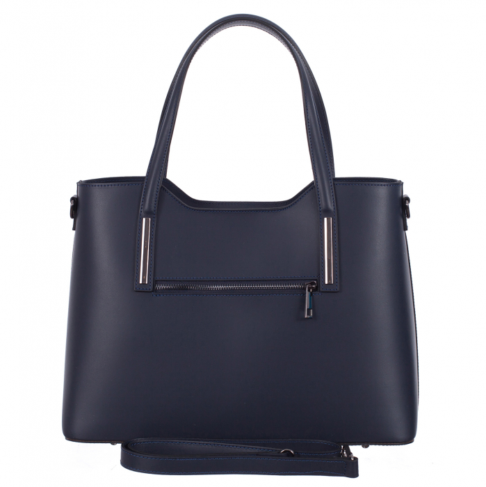 Geantă Model Mare Emma, bleumarin din piele naturală 8008 [3]