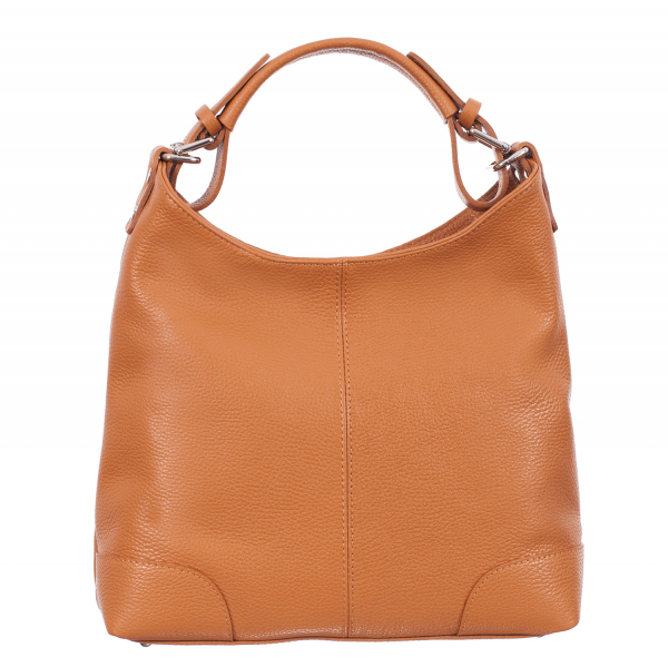 Geantă din piele naturală oranj 8022 [2]