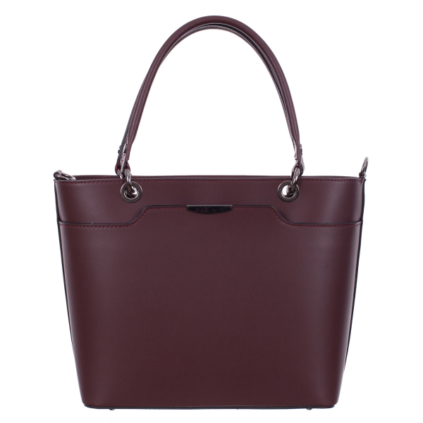 Geantă din piele bordeaux 8034 [2]