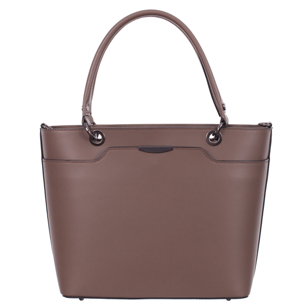 Geantă din piele cafenie 8034 [2]