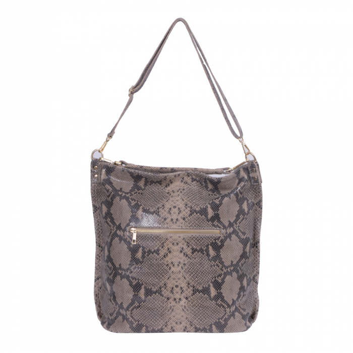 Geantă Elaine, din piele naturală maro 8070 [4]