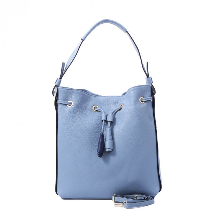 Geantă Eliana, din piele naturală albastra 8062 [2]