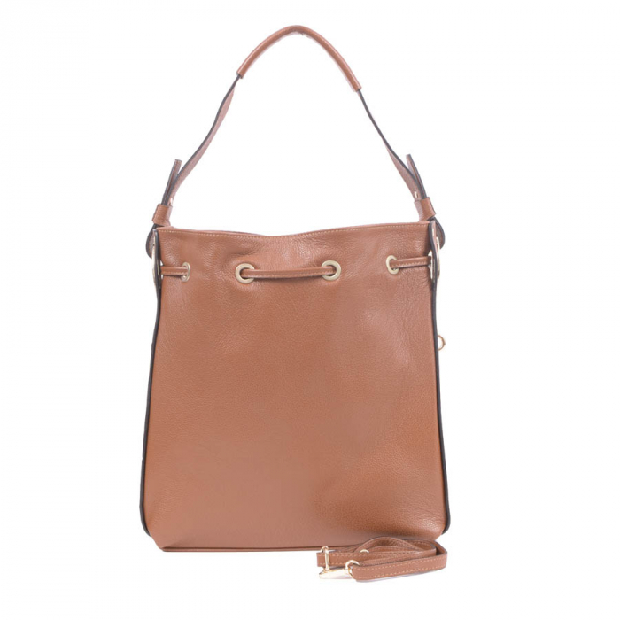 Geantă Eliana, din piele naturală maro 8062 [4]