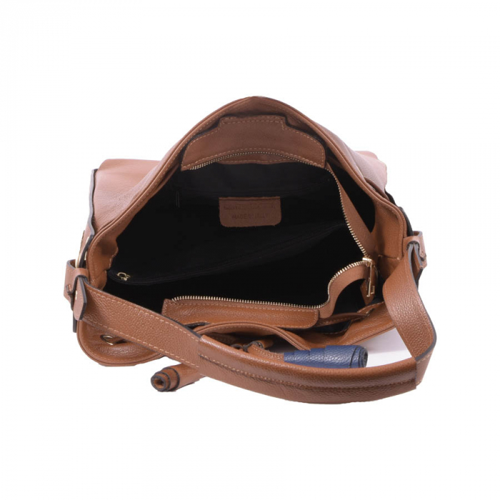 Geantă Eliana, din piele naturală maro 8062 [3]