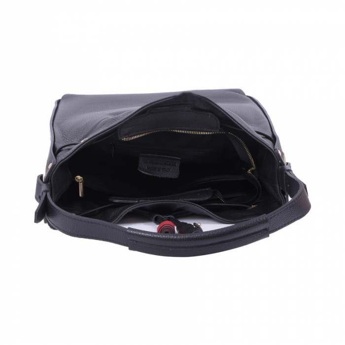 Geantă Eliana, din piele naturală neagra 8062 [3]