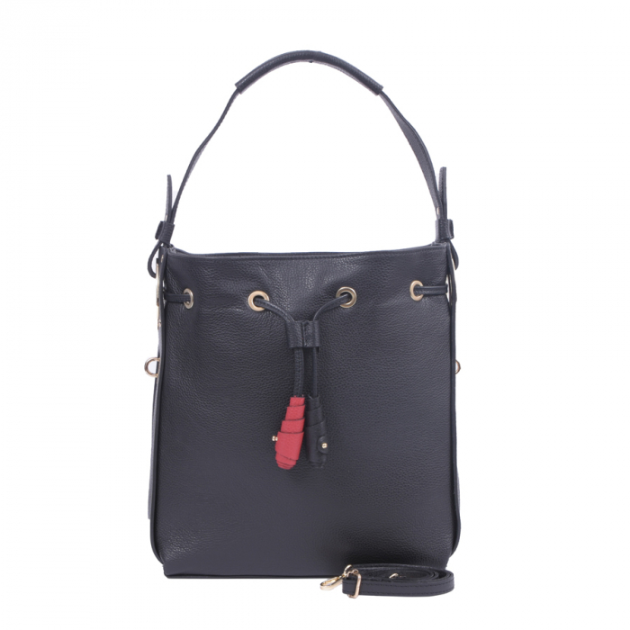 Geantă Eliana, din piele naturală neagra 8062 [2]