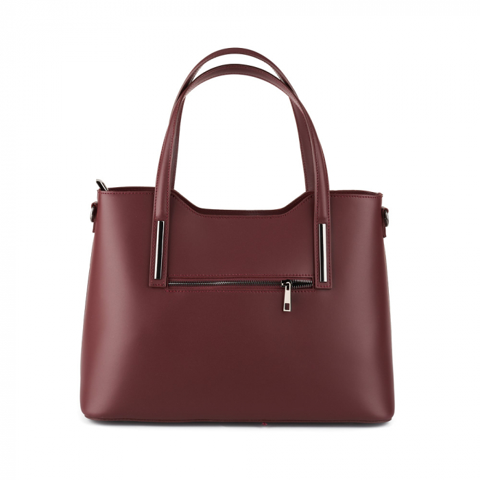 Geantă Model Mare Emma, bordo din piele naturală 8008 [3]