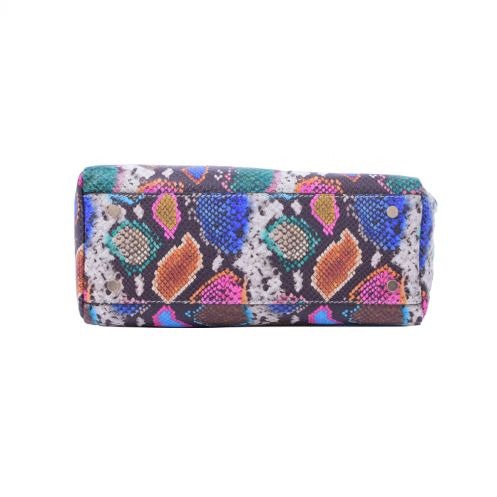 Geantă Rainbow, piele naturala imprimeu multicolor, 8054 [4]