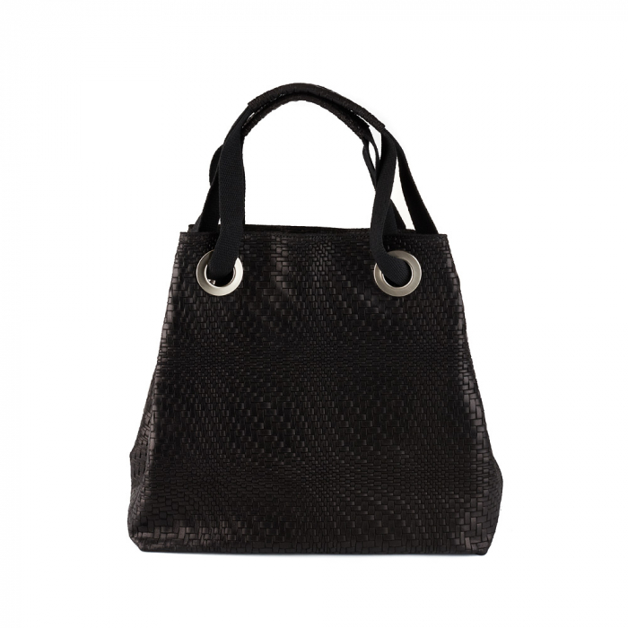 Geantă Estella, din piele naturală neagra 8078 [2]